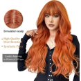 thumbnail image 1 of 1 peluca rubia OUFEI para cabello sintético natural para uso diario de fiesta y cosplay., 1 of 5