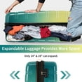 thumbnail image 3 of Euroco Hardshell 3 Piece Luggage Sets, Gradient Color Expandable Suitcase Set with TSA Lock and Spinner Wheels,Lightweight Durable Travel Luggage Set for Family Trip(20"/24"/28"),Green & Yellow, 3 of 7