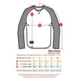 thumbnail image 5 of ZIMEGO Men’s Long Sleeve Crew Neck Color Block Baseball T-Shirt - Athletic Fit Fashion Basic Essential Shirts with Curved Bottom Hem, 5 of 6