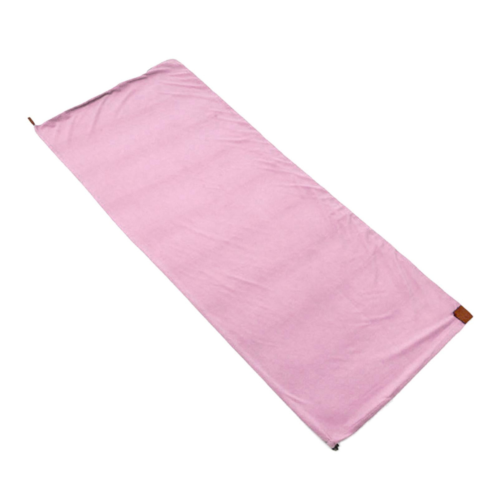 Wswqop -Fleece sleeping bag liner, thermal pillow, sleeping bag, warm emergency camping Pink