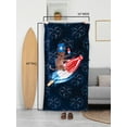 thumbnail image 2 of Spirit of America Cotton Blend Popsicle Cat Patriotic Graphic Print Quick Dry Beach Towel, 34" x 64", 2 of 6