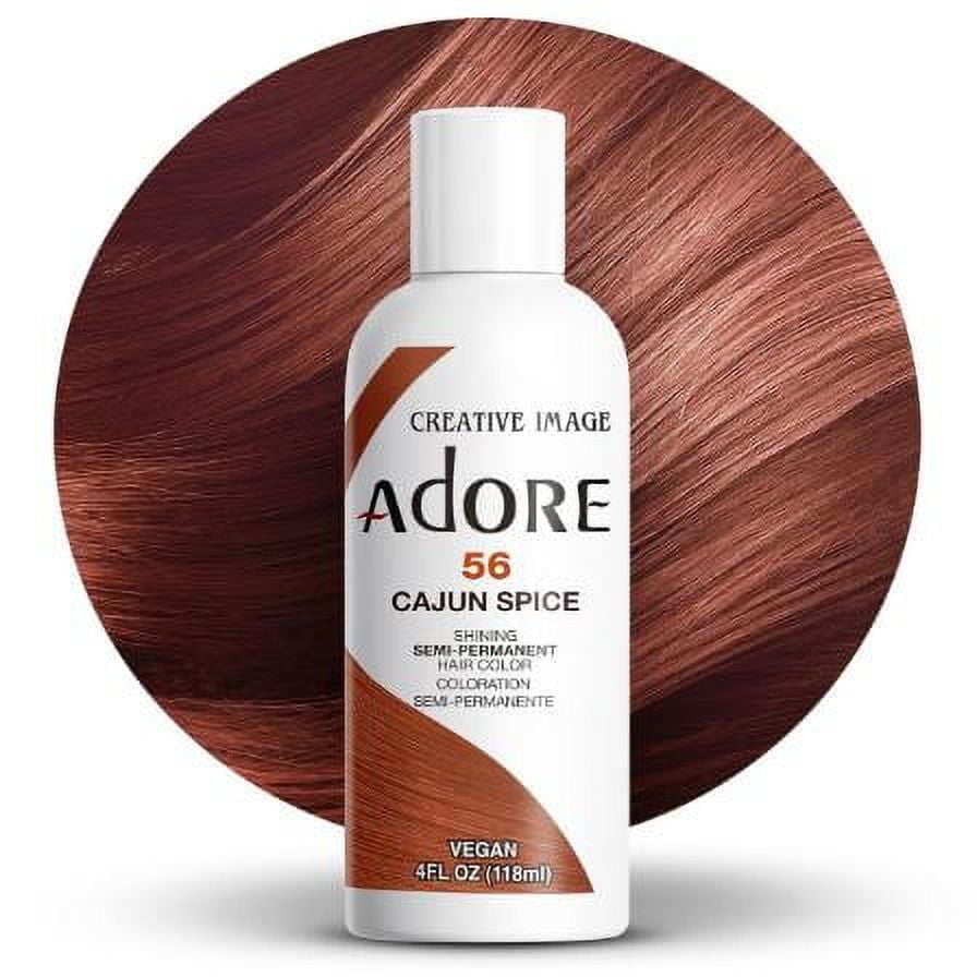 Adore Semi Permanent Hair Color 56 Cajun Spice 4 floz, All Hair Types, Adult