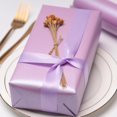 thumbnail image 5 of PCS Lavender Gift Wrapping Paper - Mini Roll - Solid Color Pearly Shiny Silk Paper Perfect for Wedding, Birthday, Christmas, Baby Shower, Bridal Shower, DIY Bouquet, Easter - 17 Inches X 32.8 Feet, 5 of 14