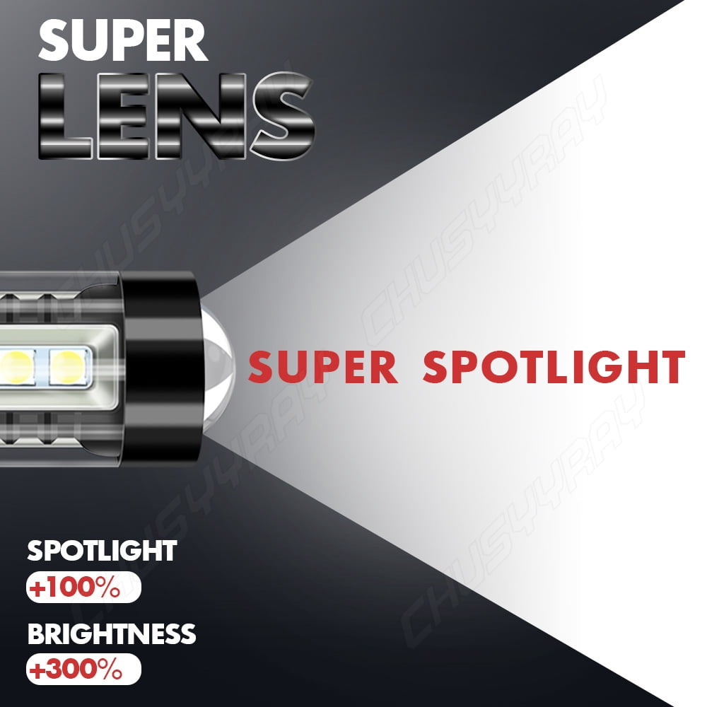 Led Fog Light Bulbs Compatible for Toyota Highlander 2011-2013 6000K White PSX26W