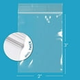 thumbnail image 4 of GPI 2” x 3” Heavy Duty Ziplock Bag 4 Mil Clear Resealable Bags for Travel, Storage & Shipping, 1000-Pack, 4 of 8