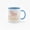 Light Blue, variant on 11 Ounce "Stay Positive" Ceramic Mug with Colorful Inner Lining - Inspirational Quote Coffee Cup with Script Design