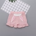 thumbnail image 3 of Mercatoo Toddler Girls Rabbit's Ears Sports Shorts Kids Summer Home Casual Shorts for 1 to 3 Years Girls 𝐀thletic Outfit, 3 of 4