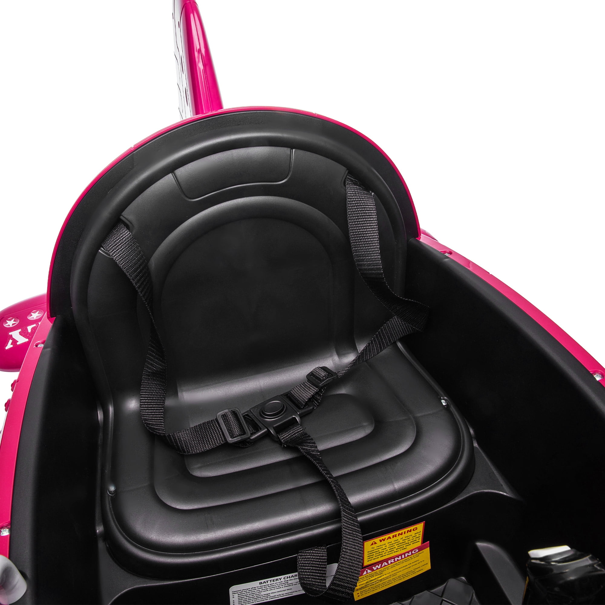 Kepooman 12V Kids Ride on Aircraft Car, Battery Powered Car with Remote Control, Injection Pink