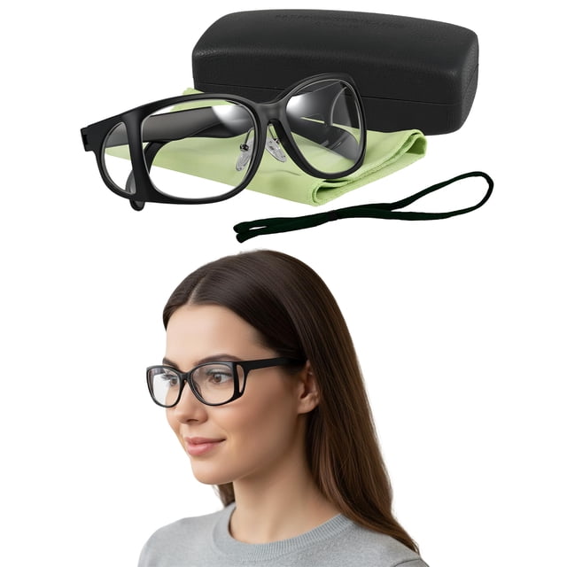 Gafas de Plomo para Rayos X Lumirio 0.75mmPb Marco Negro