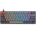 thumbnail image 1 of RisingPro 61 Key Compact Waterproof Mechanical Gaming Keyboard RGB LED Backlit Linear & Quiet Gray MX Dark Gray, 1 of 10