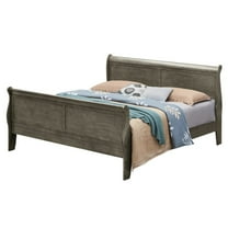 Glory Furniture Louis Phillipe Full Bed in Gray Color
