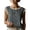 *Gray, variant on Women's Pleated Front Sleeveless Tank Top,Ladies Casual Loose Fit Blouse,Lightweight Summer Basic Cami Top For Women,White,S-2XL