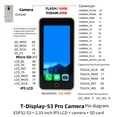 thumbnail image 3 of Cámara OV5640 de 5 MP, T-Display-S3-Pro, ESP32-S3, Pantalla Táctil LCD de 2,33 Pulgadas, Placa de Desarrollo, Módulo de Sensor I2C, WiFi C, 3 of 5