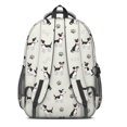 thumbnail image 3 of Jack Russell Terrier and Dog Paw Print Backpack for School, Cute School Bag with Adjustable Shoulder Straps and Padded Back, 16.9"x12.6"x5.9", 3 of 4