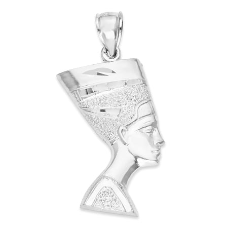 925 Sterling Silver Nefertiti Pendant – Ancient Egyptian Jewelry, Queen of Egypt Necklace, African History Gifts
