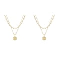 thumbnail image 1 of (Lot de 2) 2025 26 Collier Hexagone initial Hommes Chaîne Colliers pour Femmes Colliers pour Maman Collier pour Femmes A Z 26 Colliers Étoile pour Femmes, 1 of 4