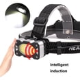 thumbnail image 4 of Linterna frontal recargable por USB Inteprter microfaro impermeable ligera potente, 4 of 6
