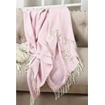 thumbnail image 3 of Fennco Styles Herringbone Collection Contemporary Fringed 50 x 60 Inch Throw, 3 of 8