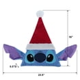 thumbnail image 5 of and Stitch Christmas Hat, 16" Santa Hat Party Costume or Holiday Decoration, 5 of 5