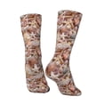 thumbnail image 5 of Uemuo Colorful Seashells Pattern Women's Crew Socks, Soft Durable Breathable Moisture-Wicking with Odor Control Cotton socks, 5 of 9