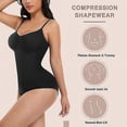 thumbnail image 3 of Shapewear Seamless Tummy Control Slim Bodysuit Women, 3 of 5