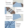 thumbnail image 3 of Langwyqu Girls Casual Long Sleeve Leopard Print T Shirts Children Spring Fall Tops for Size 4-15 Years, 3 of 5