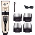 thumbnail image 1 of Cortapelos silencioso para perros y gatos, cortapelos eléctrico profesional inalámbrico, cortapelos para mascotas con 4 guías de peine, recargable por USB, cuchilla desmontable lavable, ZefeiWu 8390605396908, 1 of 1