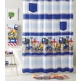 thumbnail image 2 of Trains and Trucks Yellow, Polyester Shower Curtain, Dream Factory, 70"x72", 1 Each, 2 of 5