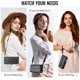 thumbnail image 4 of Funda de cuero Compatible con Samsung Galaxy S25 FE, [Bloqueo RFID] Cartera Multifuncional, Bolso, Funda de cuero con Ranuras para Tarjetas, Pata de Cabra, Bandolera Cruzada para Mujer, Hombre, 4 of 8