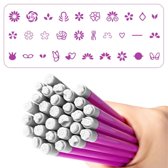 Nails Art Silicone Stamper Pen for Intricate Designs Easy Transfer with Precise Soft Practical Head Party Nails Art Tool