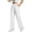 White, variant on Lmnyox Women's Cargo Pants Cotton Linen Solid Color Elastic High Waist Pants Pull-on Lounge Trousers with Pockets