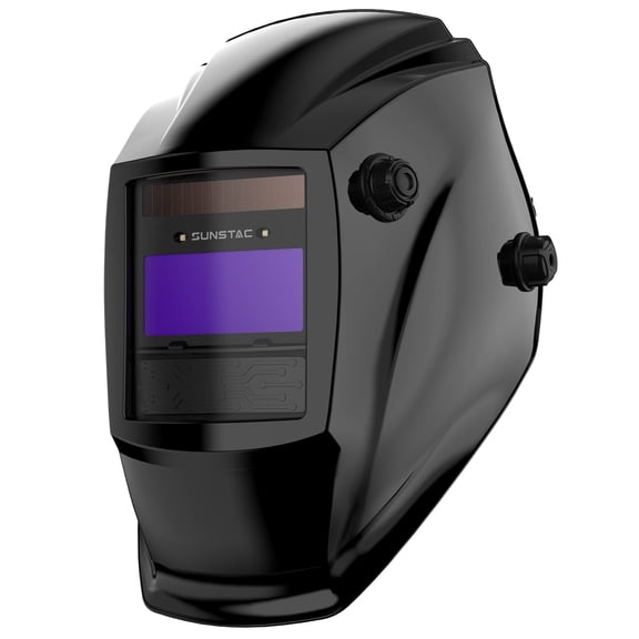 True Color Solar Powered Auto Darkening Shade Range DIN4/9-13 for MIG/TIG/ARC Welding with 1/1/1/1 Top Optical Clarity