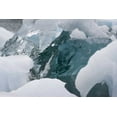 thumbnail image 2 of Paulson, Don 32x23 White Modern Wood Framed Museum Art Print Titled - Alaska, Glacier Bay NP Close-up of glacier ice, 2 of 4