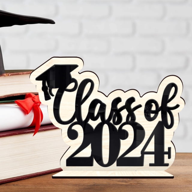 Desktop Decor Graduation Season Ornaments Dining Room Table Decor Woodsy Decor 2024 Graduation Table Ornaments 2024 Grade Table Center Grad Season Decor Grad Party