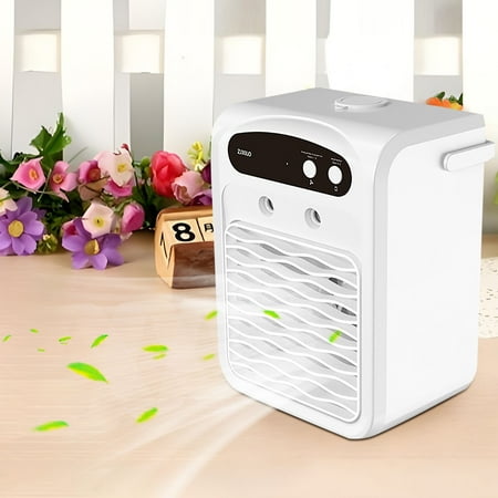 

Feledorashia Household Conditioning Fan Cooler Small Conditioning Dormitory Refrigeration Desktop Spray Humidification Mini Silent Mobile on Clearance