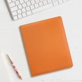 thumbnail image 6 of perfeclan A5 Photocard Binder PU Leather Cover Photo Card Album, 3 Rings, 4 Pocket Card Binder Sleeves for Card Baseball Football Card Orange, 6 of 9