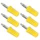thumbnail image 2 of 100 conectores banana de 4 mm, ABS, latón niquelado, buen rendimiento, herramientas de conexión eléctrica, amarillo, 2 of 14