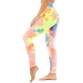 thumbnail image 3 of SAYFUT Women's Yoga High Waist Dyed Printed Leggings Sports Fitness Stretchy Pants, 3 of 6
