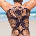 thumbnail image 4 of Tatuajes Marcador Corporal Temporales Espalda Completa Patrón Terror para Adultos Y, 4 of 9