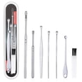 thumbnail image 1 of Kit portátil para la eliminación de cerumen, 7 piezas de acero inoxidable, herramienta de limpieza de cerumen, 1 of 1