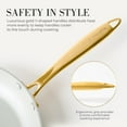 thumbnail image 6 of Styled Settings White Pots and Pans Set Nonstick-15 Piece Luxe White Cookware Set Non Toxic,Oven Safe,Induction Safe Cooking Pot with Strainer Lid,Gold Cooking Utensils,Gold Pots & Pans…, 6 of 10