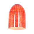 thumbnail image 1 of Abat-jour en Dôme Rouge Soie Inari en Osier Rouge, 1 of 1