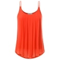 thumbnail image 1 of Doublju Women's Pleated Chiffon Layered Cami Tank Top (Plus Size Available), 1 of 3