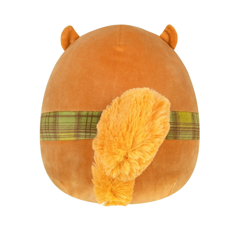 Squishmallows Official 8 inch Orange Squirrel with Scarf