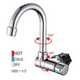 thumbnail image 2 of Robinet de Cuisine Pliable Rotation 360 Degrés Robinet d'Eau Évier Poignée Unique Mitigeur Eau Froide & Chaude pour Rv Bateau, 2 of 4