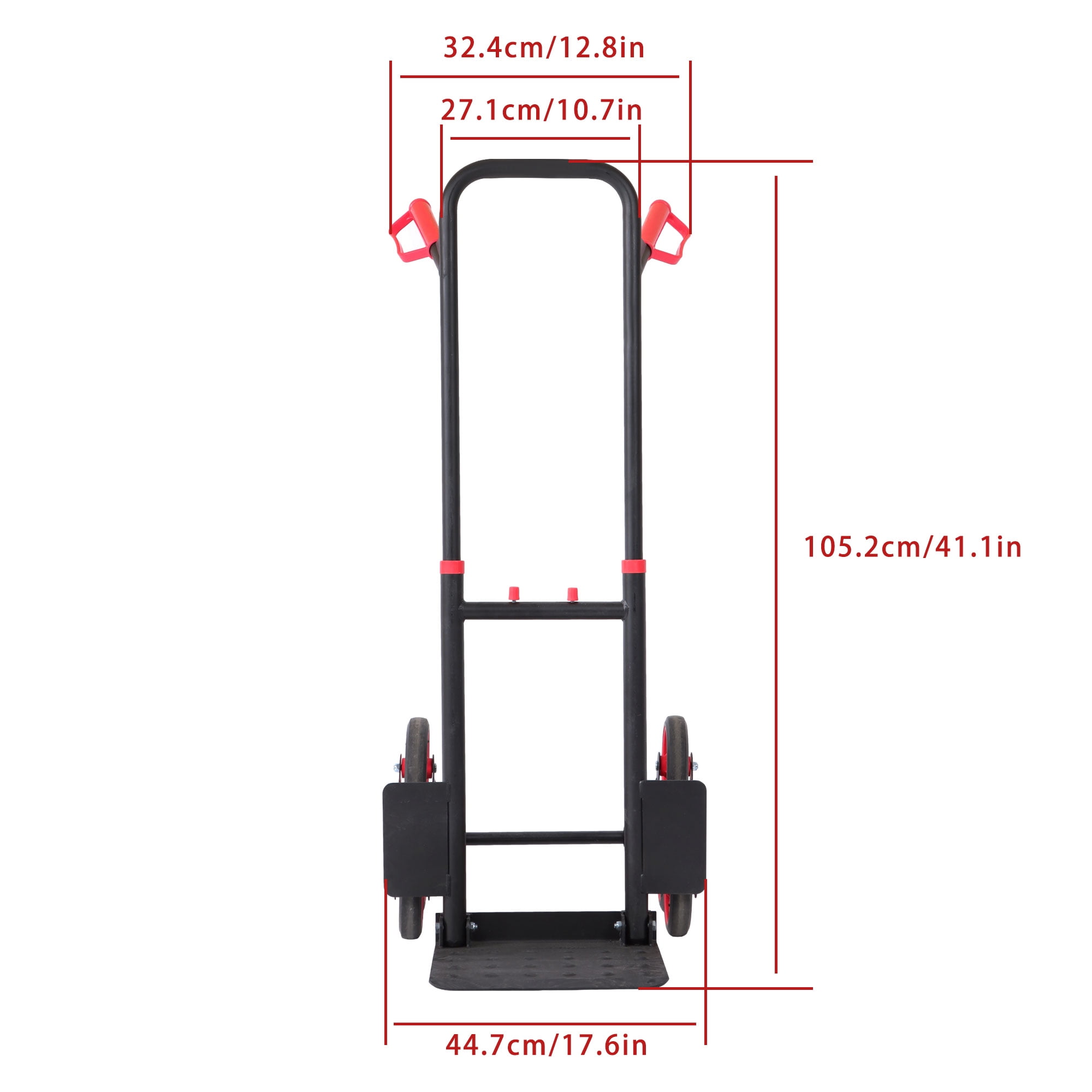 Folding Stair Climbing Hand Truck Load Capacity: 440lbs Flat 300lbs Climbing