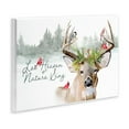 thumbnail image 2 of Stupell Motivational Winter Quote Red Cardinals Perched Antlers Wood Wall Art - White 15 x 10, 2 of 5