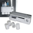 thumbnail image 3 of Wall Mounted Toothbrush Holder, Toothpaste Dispenser Squeezer PP  for Bathroom, 3 of 7