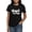 Black, variant on - Blessed Mama White Lettering T Shirt - Women's Traditional Fit Dark T-Shirt