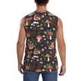thumbnail image 4 of Fotbe Men's Mushroom Snail Print Men's Sleeveless Muscle Tank Tops Casual T-Shirts for Gym Workout Beach-Medium, 4 of 8
